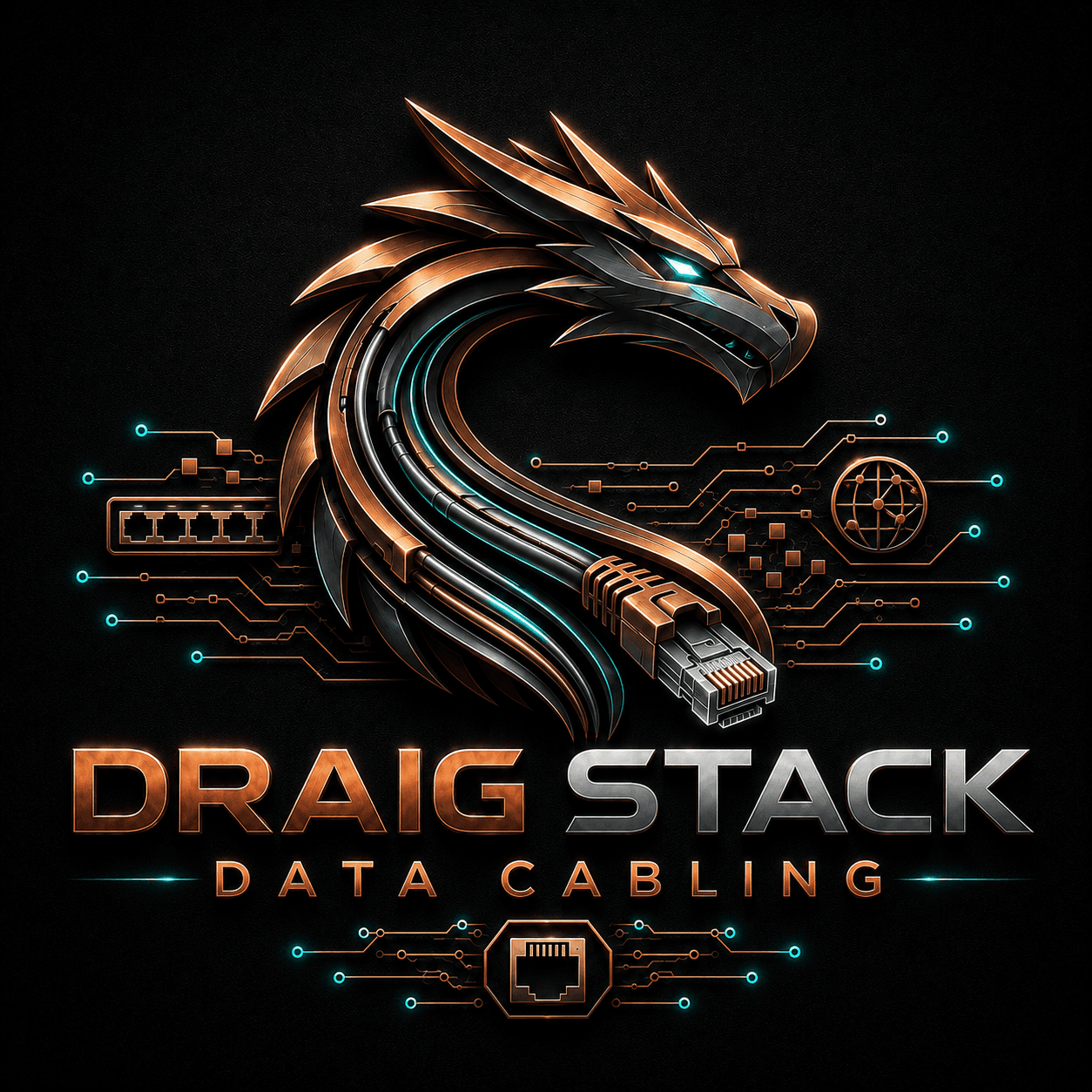 Draig Stack Data Cabling logo